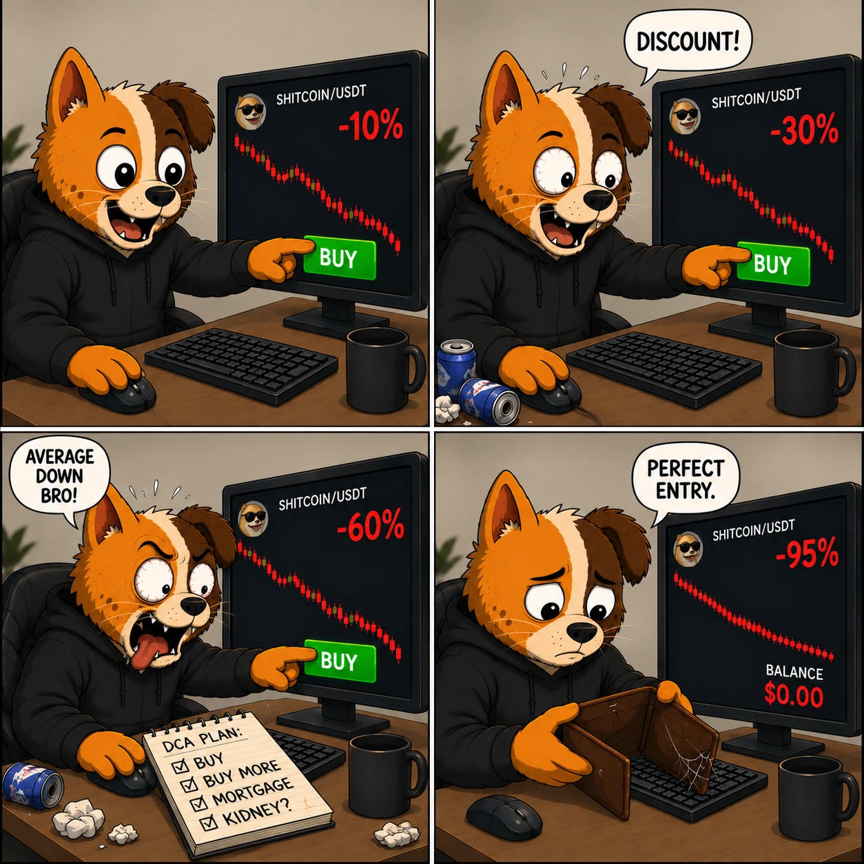 MEOG keeps buying a falling chart until his wallet is empty.